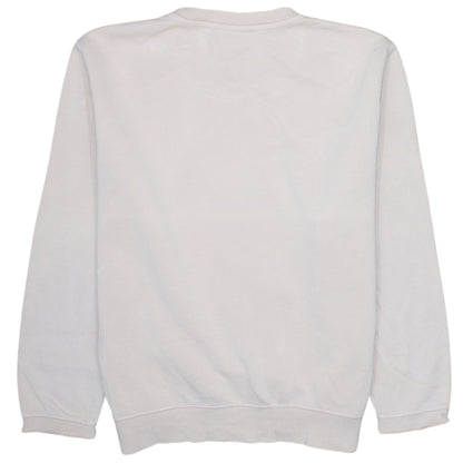 Nike Men's Beige Small Pullover Fleece Sweatshirt Crew Neck