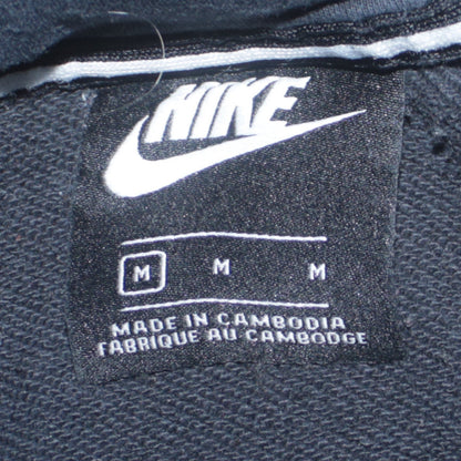 Nike Men's Black Pullover Hoodie M Logo Sportswear Fleece