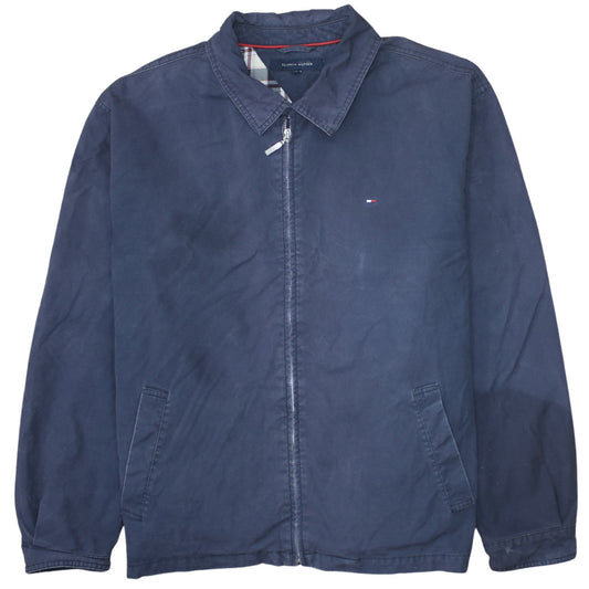 Tommy Hilfiger Men's Blue XL Cotton Full Zip Classic Jacket