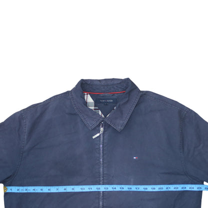 Tommy Hilfiger Men's Blue XL Cotton Full Zip Classic Jacket