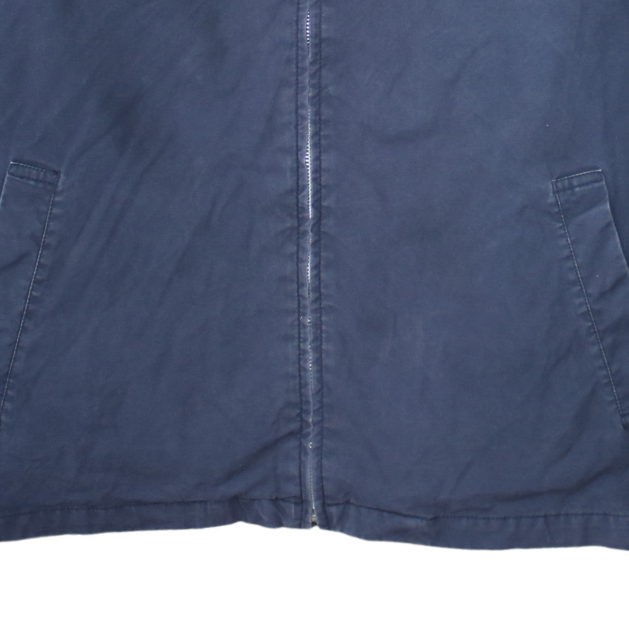Tommy Hilfiger Men's Blue XL Cotton Full Zip Classic Jacket