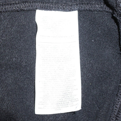 Nike Men's Black Full Zip Hoodie Small Logo Fleece Sweatshirt