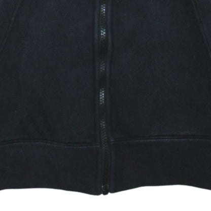 Nike Men's Black Full Zip Hoodie Small Logo Fleece Sweatshirt