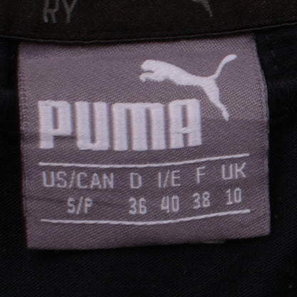 Puma Women's Black Full Zip Hoodie Size 10 Hooded Sweatshirt