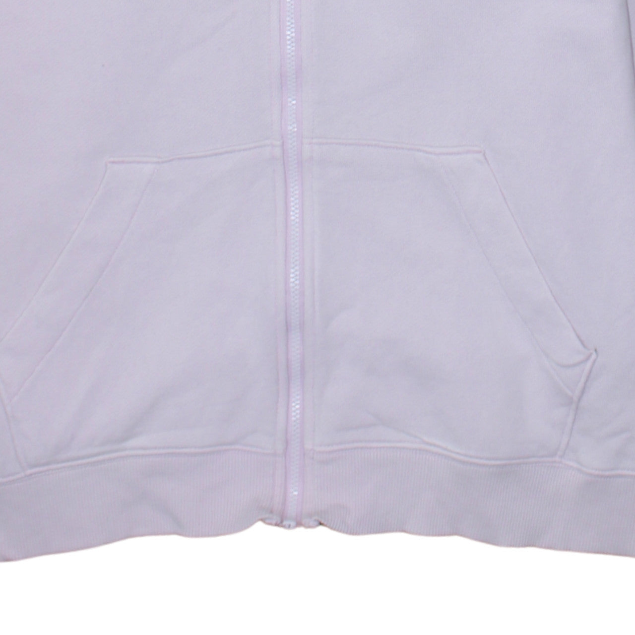 Adidas Women Pink Full Zip Hoodie Sweatshirt Size L Classic Fit
