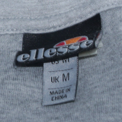 Ellesse Men's Grey Full Zip Hoodie Size M Regular Fit Logo Sportswear