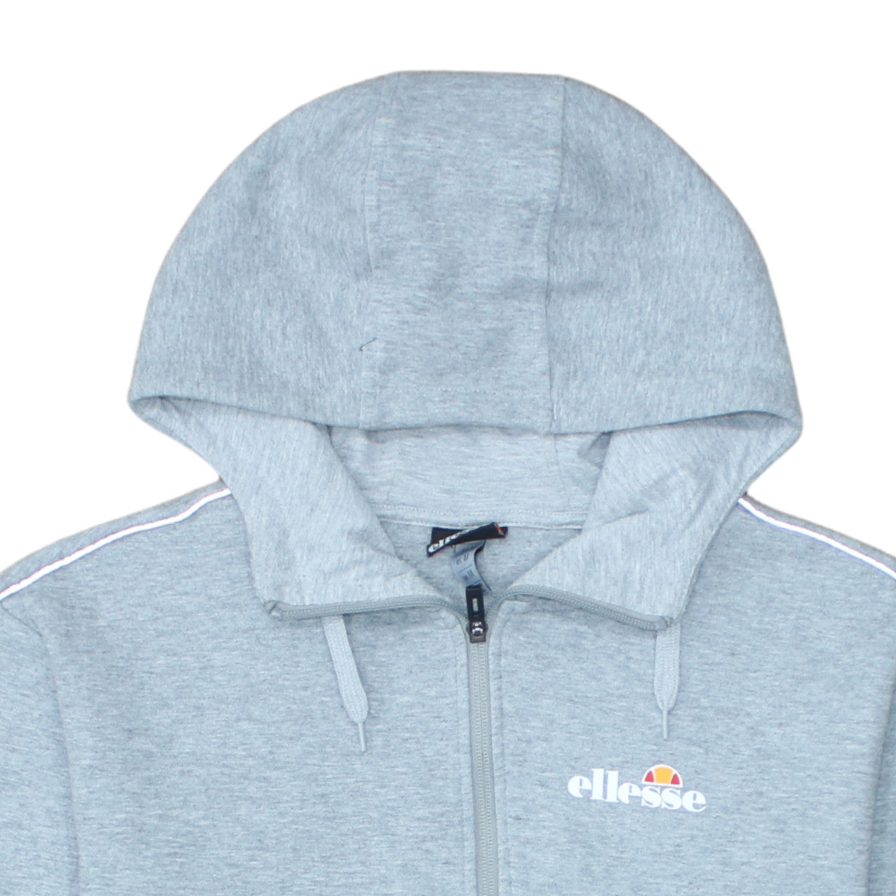 Ellesse Men's Grey Full Zip Hoodie Size M Regular Fit Logo Sportswear