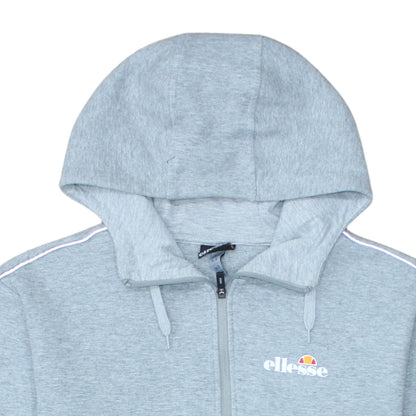 Ellesse Men's Grey Full Zip Hoodie Size M Regular Fit Logo Sportswear