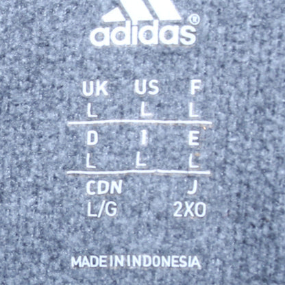 Adidas Men's Brown Pullover Hoodie L Graphic Logo Sportswear