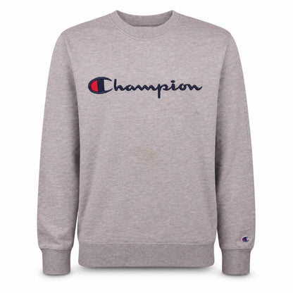 Champion Men's Grey Small Pullover Sweatshirt Embroidered Logo