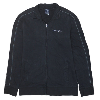 Champion Mens Black Full Zip Sweatshirt Jacket Medium Regular Fit