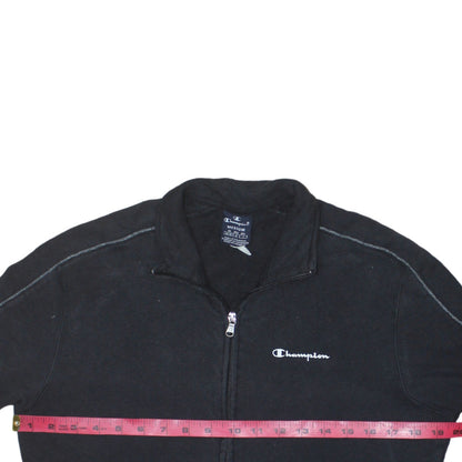 Champion Mens Black Full Zip Sweatshirt Jacket Medium Regular Fit