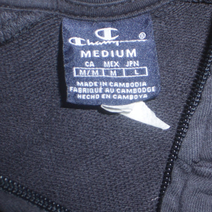 Champion Mens Black Full Zip Sweatshirt Jacket Medium Regular Fit