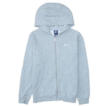 Nike Boys Grey Full Zip Hoodie XL 13-15 Years Hooded Sweatshirt