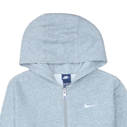 Nike Boys Grey Full Zip Hoodie XL 13-15 Years Hooded Sweatshirt