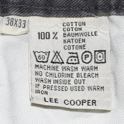 Lee Cooper Men's Grey Straight Leg Denim Jeans 38x33 Cotton