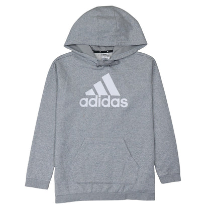 Adidas Women's Grey Hooded Pullover Sweatshirt Size S 8-10
