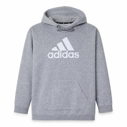 Adidas Women's Grey Hooded Pullover Sweatshirt Size S 8-10