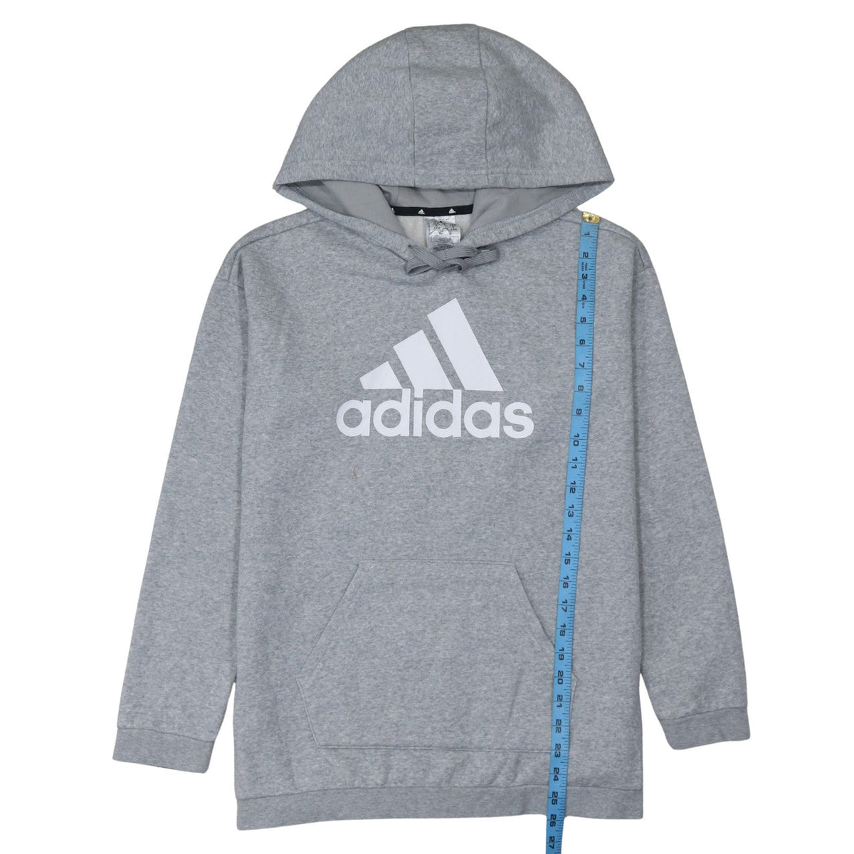Adidas Women's Grey Hooded Pullover Sweatshirt Size S 8-10