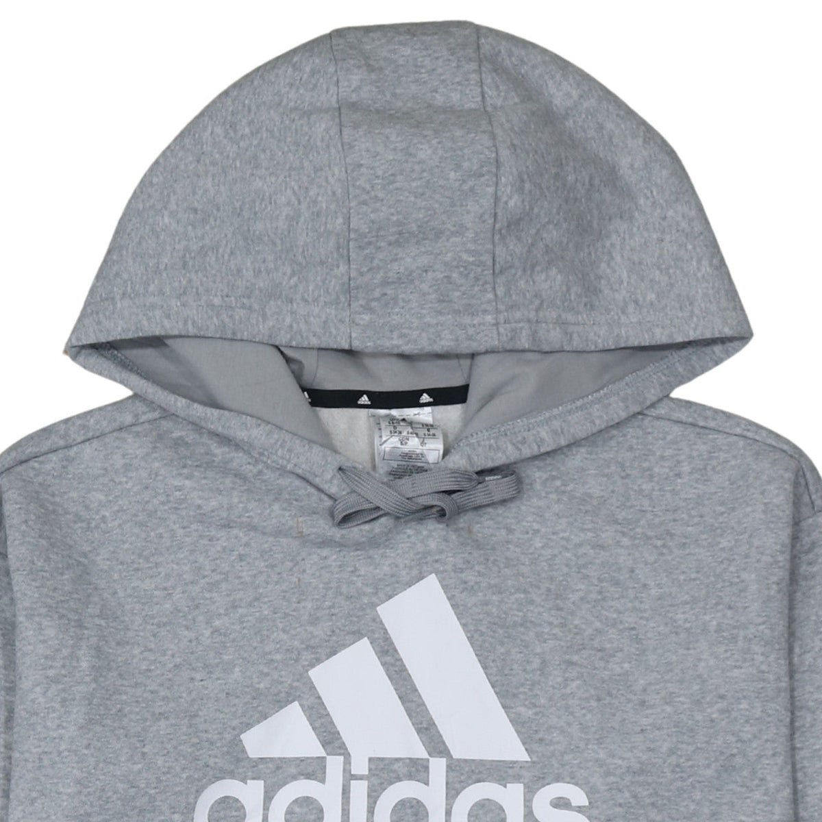 Adidas Women's Grey Hooded Pullover Sweatshirt Size S 8-10