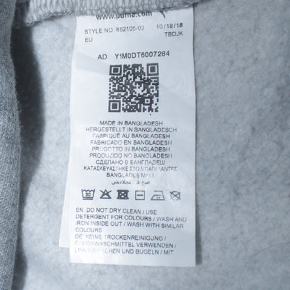 Puma Boys Grey Pullover Hoodie XL 15-16 Years Logo Print Cotton Blend