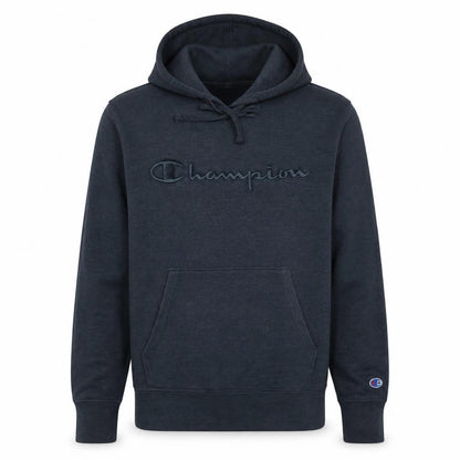Champion Men’s Grey Pullover Hoodie S Embroidered Logo Fleece