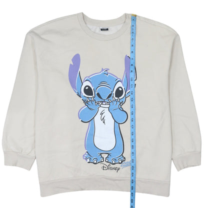 Disney Classics at George Women Beige Stitch Sweatshirt XL Pullover