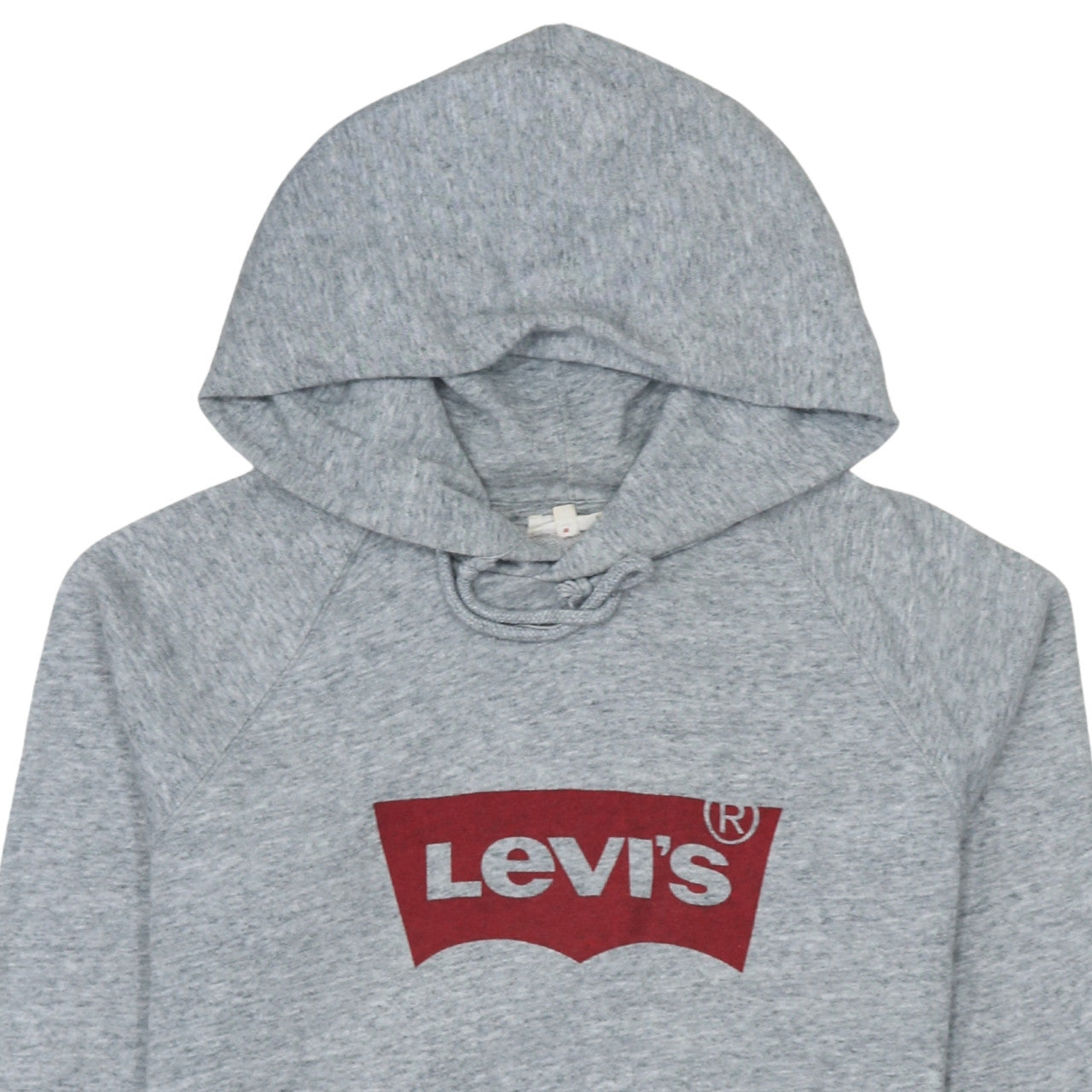 Levi's Men's Grey Pullover Hoodie Medium Graphic Logo Sweatshirt