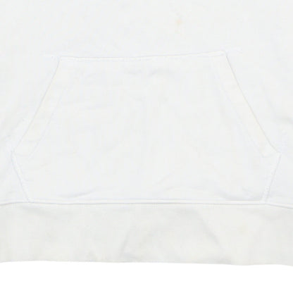 Levi's Men's White Pullover Hoodie M Logo Graphic Cotton Blend