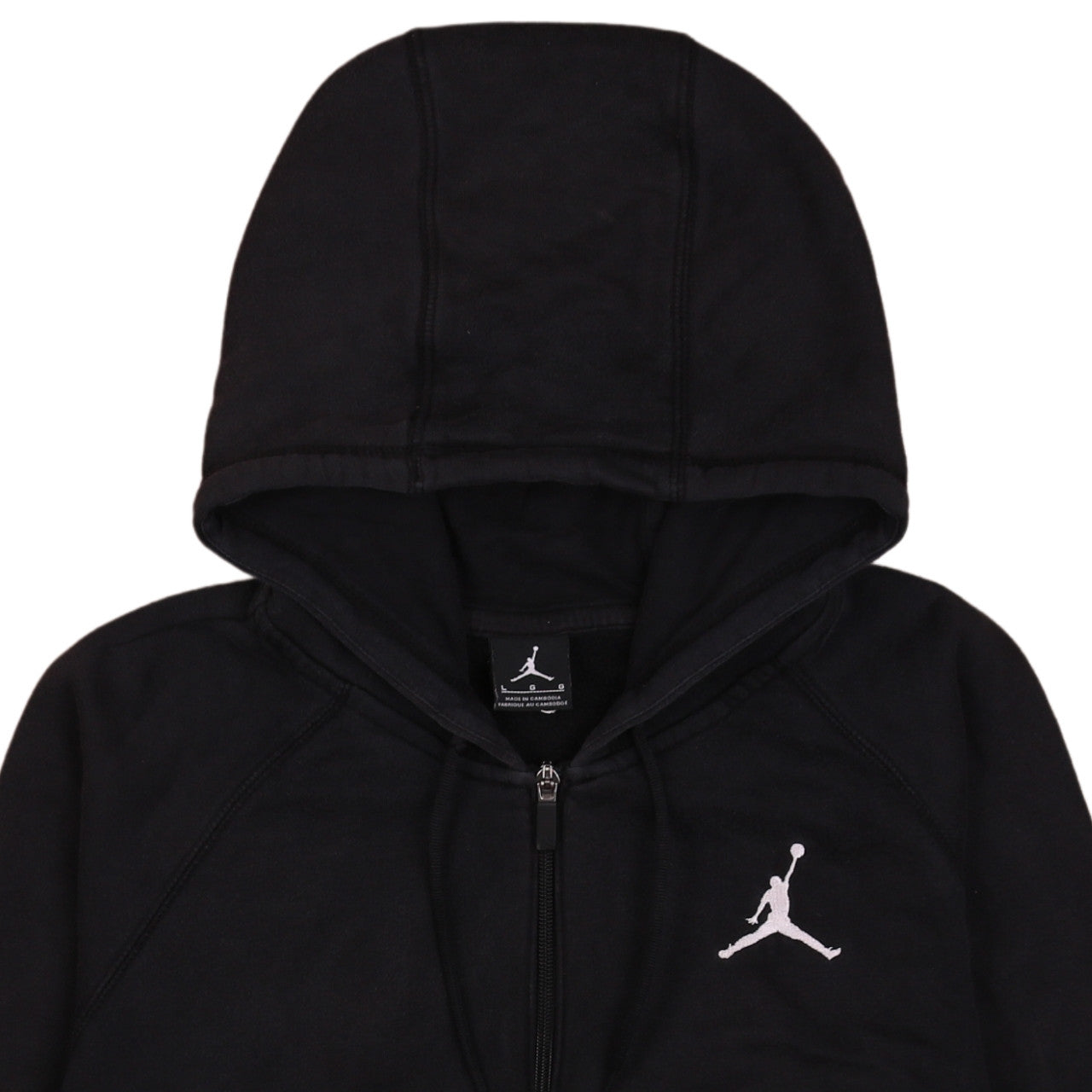 Jordan Men's Black Full Zip Hoodie Size L Sportswear
