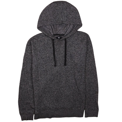 DC Mens Grey Knit Pullover Hoodie Size M Regular Fit