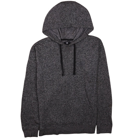 DC Mens Grey Knit Pullover Hoodie Size M Regular Fit