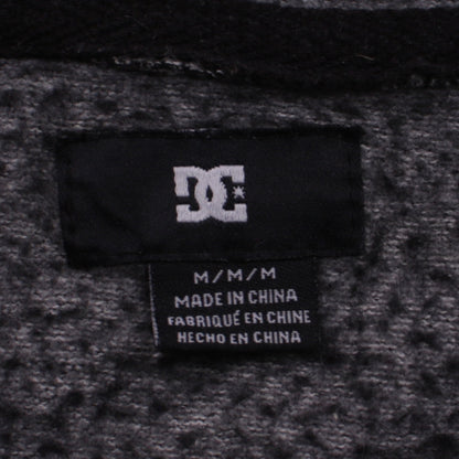 DC Mens Grey Knit Pullover Hoodie Size M Regular Fit