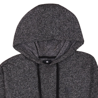 DC Mens Grey Knit Pullover Hoodie Size M Regular Fit