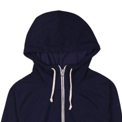 Champion Men's Blue Full Zip Hoodie XL Lightweight Cotton Blend