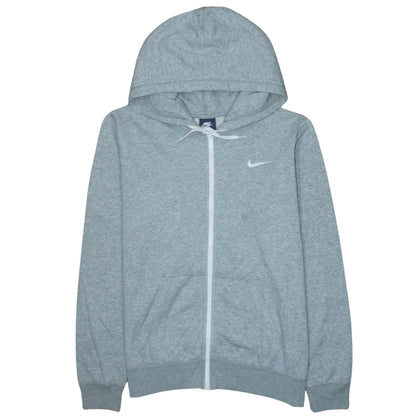 Nike Men's Grey Full Zip Hoodie Size L Regular Fit Sportswear