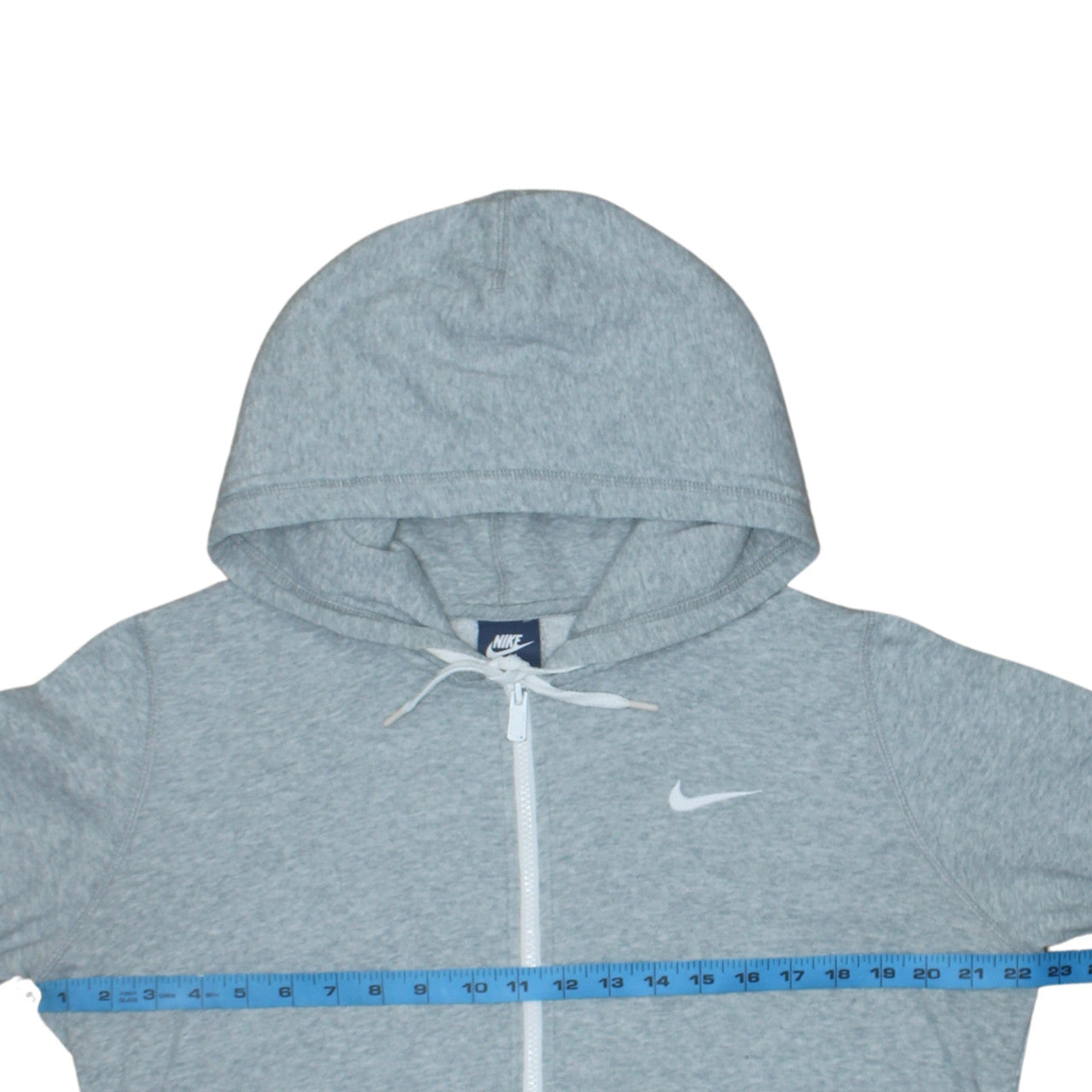 Nike Men's Grey Full Zip Hoodie Size L Regular Fit Sportswear