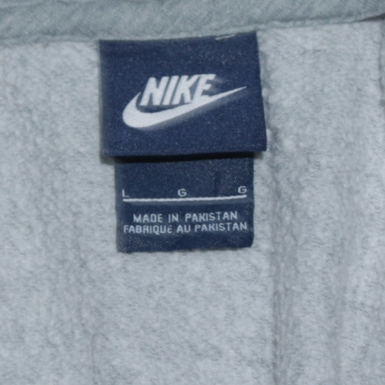 Nike Men's Grey Full Zip Hoodie Size L Regular Fit Sportswear