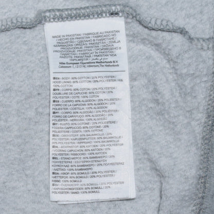 Nike Men's Grey Full Zip Hoodie Size L Regular Fit Sportswear