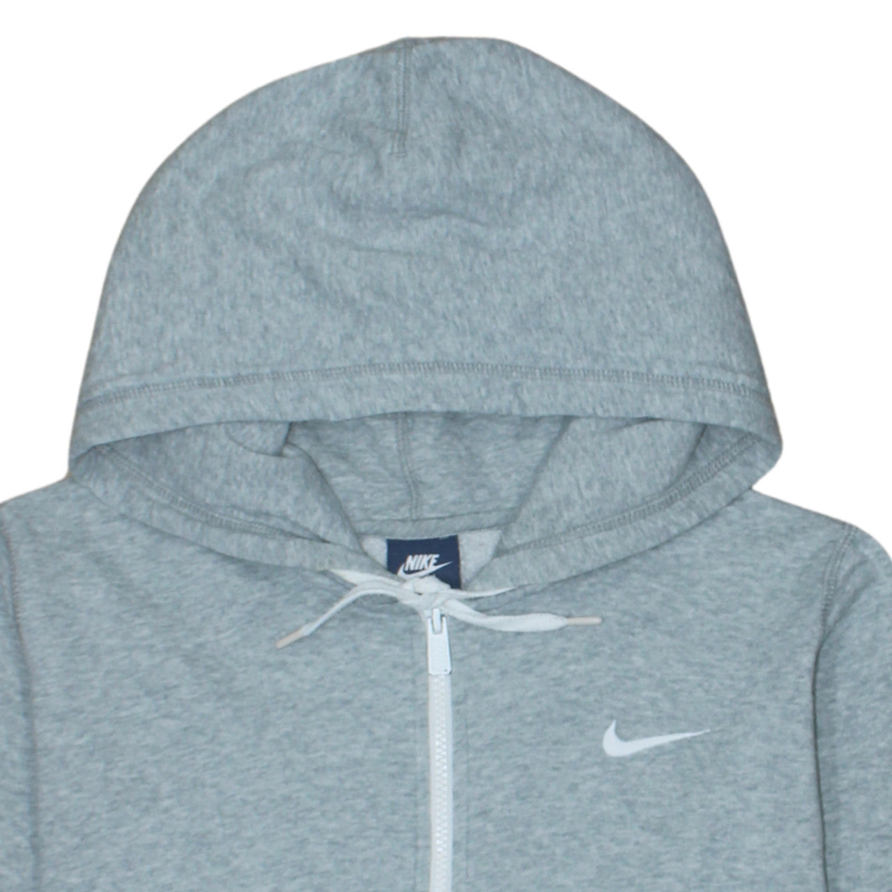 Nike Men's Grey Full Zip Hoodie Size L Regular Fit Sportswear