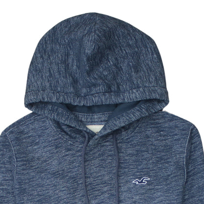 Hollister Men’s Blue Pullover Hoodie Small Logo Classic Fit