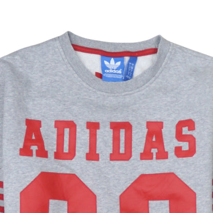 Adidas Originals Grey Red Logo 96 Womens Sweatshirt Size S
