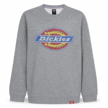 Dickies Men's Grey Medium Athletic Sweatshirt - Logo Print Cotton Blend