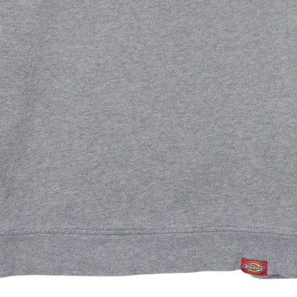 Dickies Men's Grey Medium Athletic Sweatshirt - Logo Print Cotton Blend