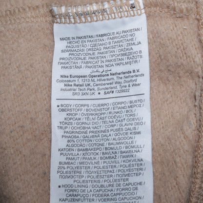 Nike Men's Beige Pullover Hoodie Size S Regular Fit Fleece