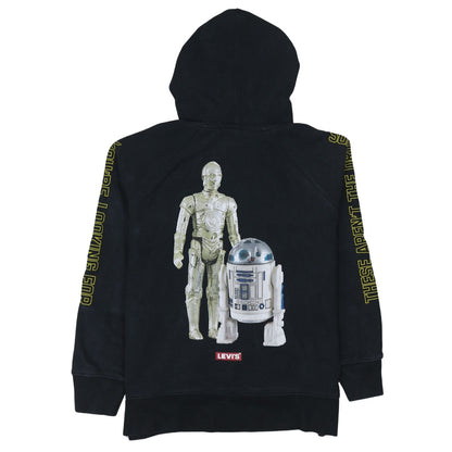 Levi's Men's Black Star Wars Pullover Hoodie M Graphic Logo