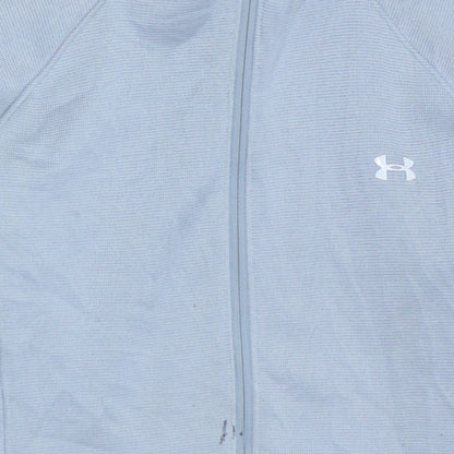 Under Armour Men Grey Small Full Zip ColdGear Hoodie Jacket