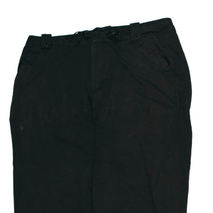 Reitmans Women's Black Cargo Trousers Size 10 Cotton Twill