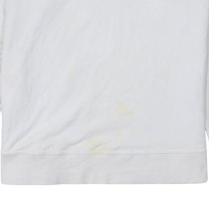 Nike Men’s White Pullover Hoodie Dri-Fit Logo Sportswear Size S