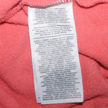 Nike Womens Coral Pullover Hoodie XS Cotton Blend Logo Casual